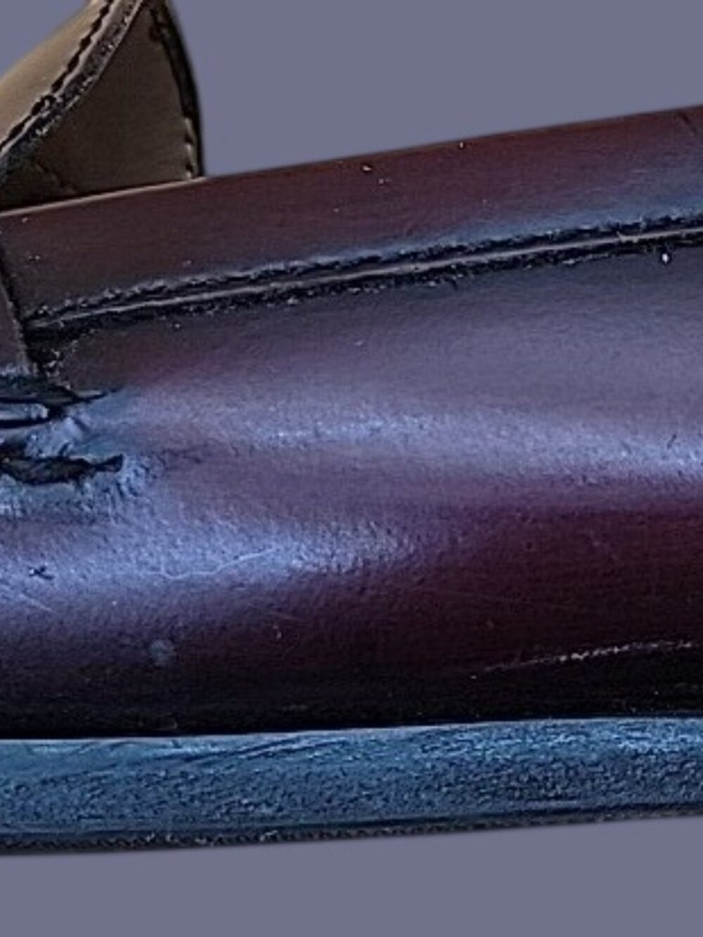 Cole-Haan Men’s Burgundy Tassel Polished Leather Loafers Dress Shoes Slip On SZ8 - Picture 5 of 12